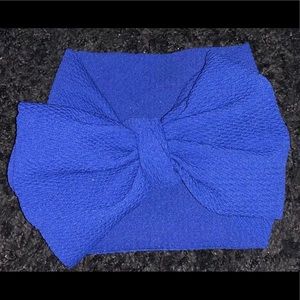Royal Blue Stretch Wrap Bow